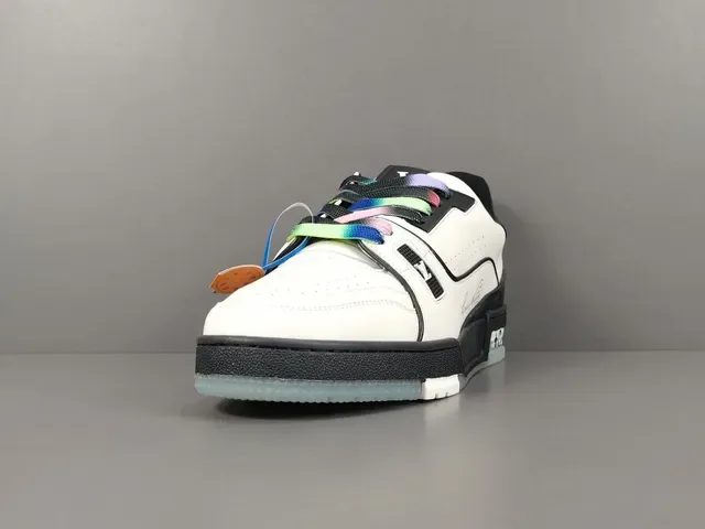 Louis Vuitton LV Trainer White Black Low-Top Silhouette Leather Upper Lifestyle Sneakers 13