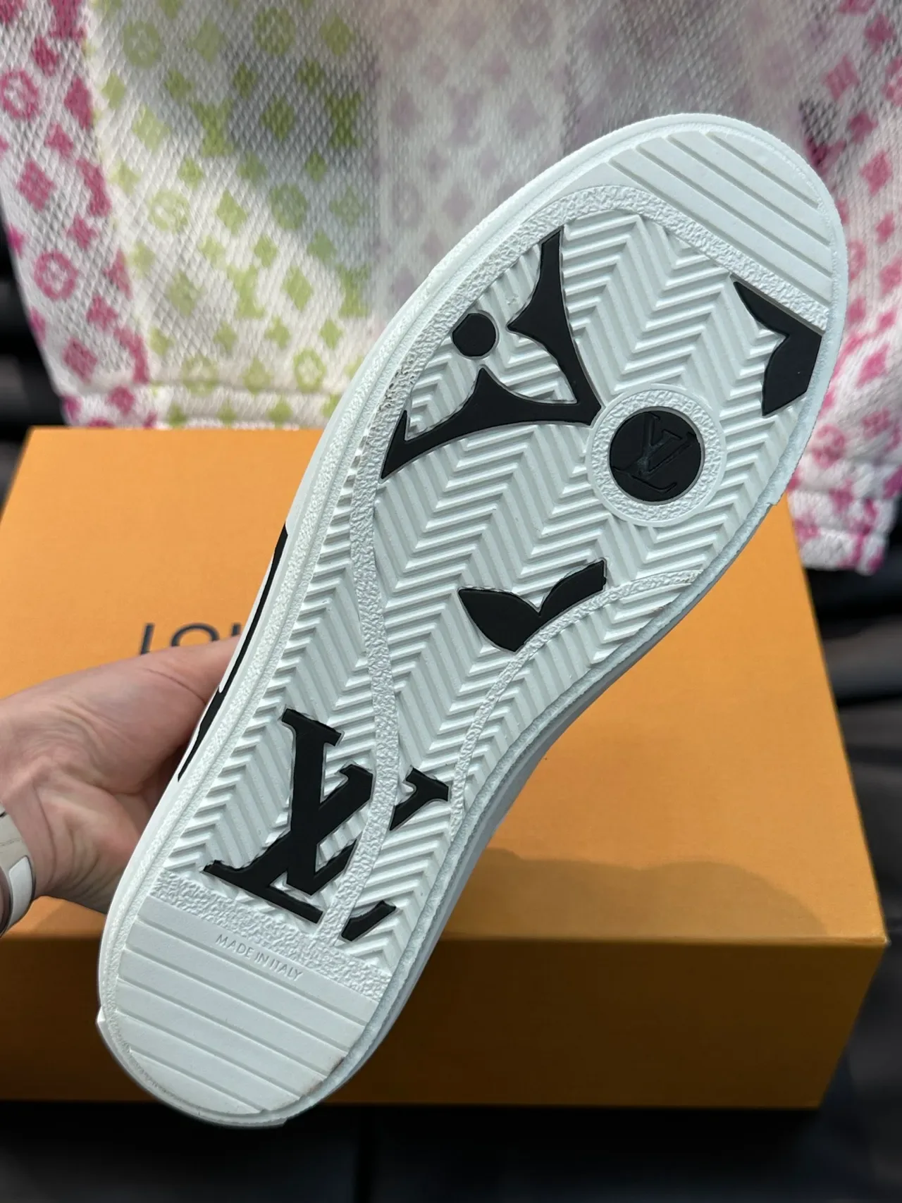 Louis Vuitton LV Trainer White Black Monogram Lifestyle Sneakers 2