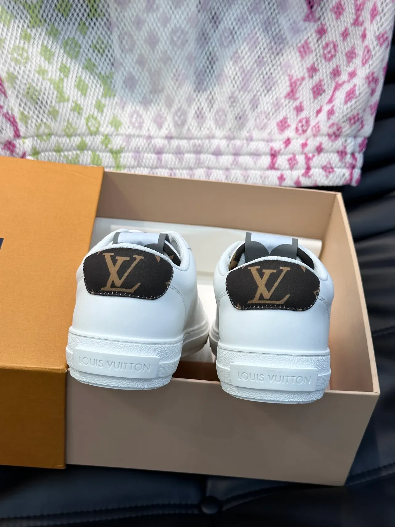 Louis Vuitton LV Trainer White Black Monogram Lifestyle Sneakers 3