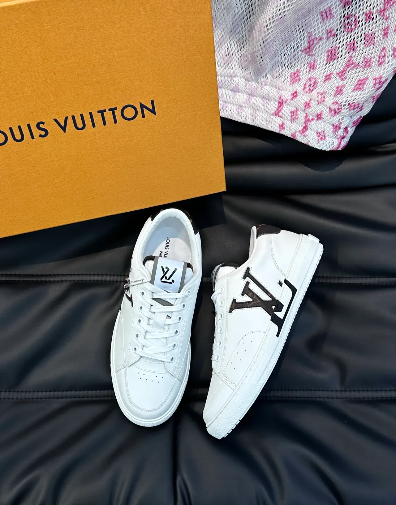 Louis Vuitton LV Trainer White Black Monogram Lifestyle Sneakers 5