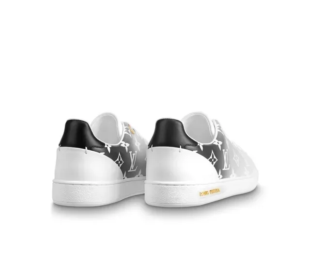 Louis Vuitton LV Trainer White Gray Monogram Gradient Side Panel Leather Upper Lifestyle Sneakers 2