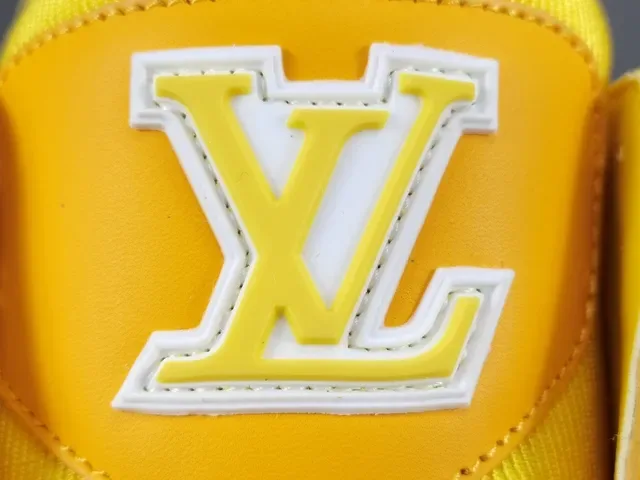Louis Vuitton LV Trainer Yellow White Monochromatic Sculpted Multi-Layer Sole Lifestyle Sneakers 4