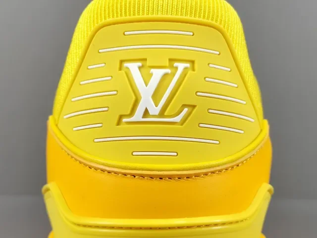 Louis Vuitton LV Trainer Yellow White Monochromatic Sculpted Multi-Layer Sole Lifestyle Sneakers 6