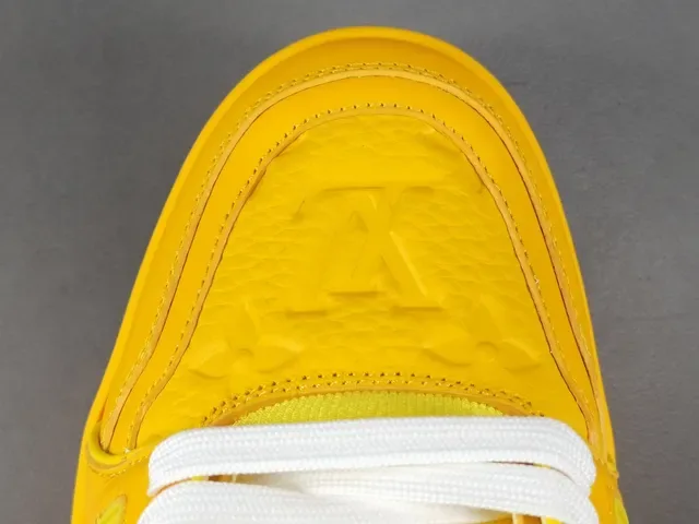 Louis Vuitton LV Trainer Yellow White Monochromatic Sculpted Multi-Layer Sole Lifestyle Sneakers 10