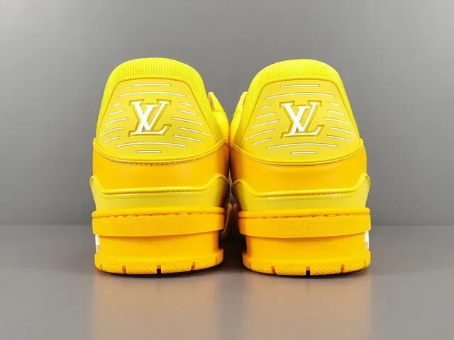 Louis Vuitton LV Trainer Yellow White Monochromatic Sculpted Multi-Layer Sole Lifestyle Sneakers 17
