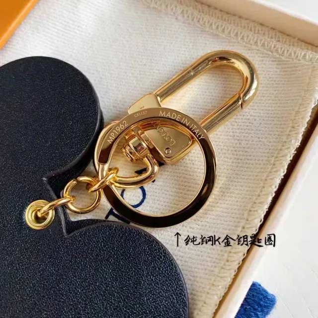 Louis Vuitton Mickey Mouse Key Holder Brown Gold Monogram Canvas Leather Bow Detail Crossbody Bag 8