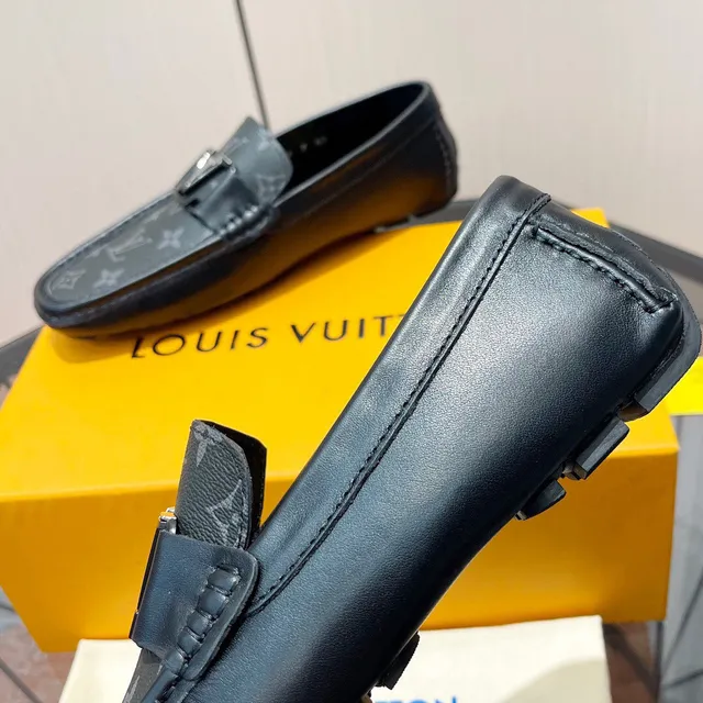Louis Vuitton Monogram Canvas and Black Leather Loafer 4