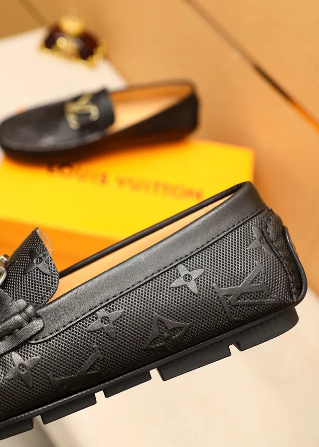 Louis Vuitton Monogram Canvas Gold Buckle Loafer 7
