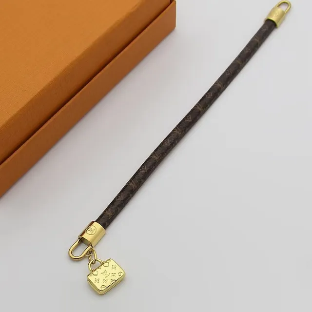 Louis Vuitton Monogram Canvas Gold-Tone Mini Bag Charm Bracelet 2