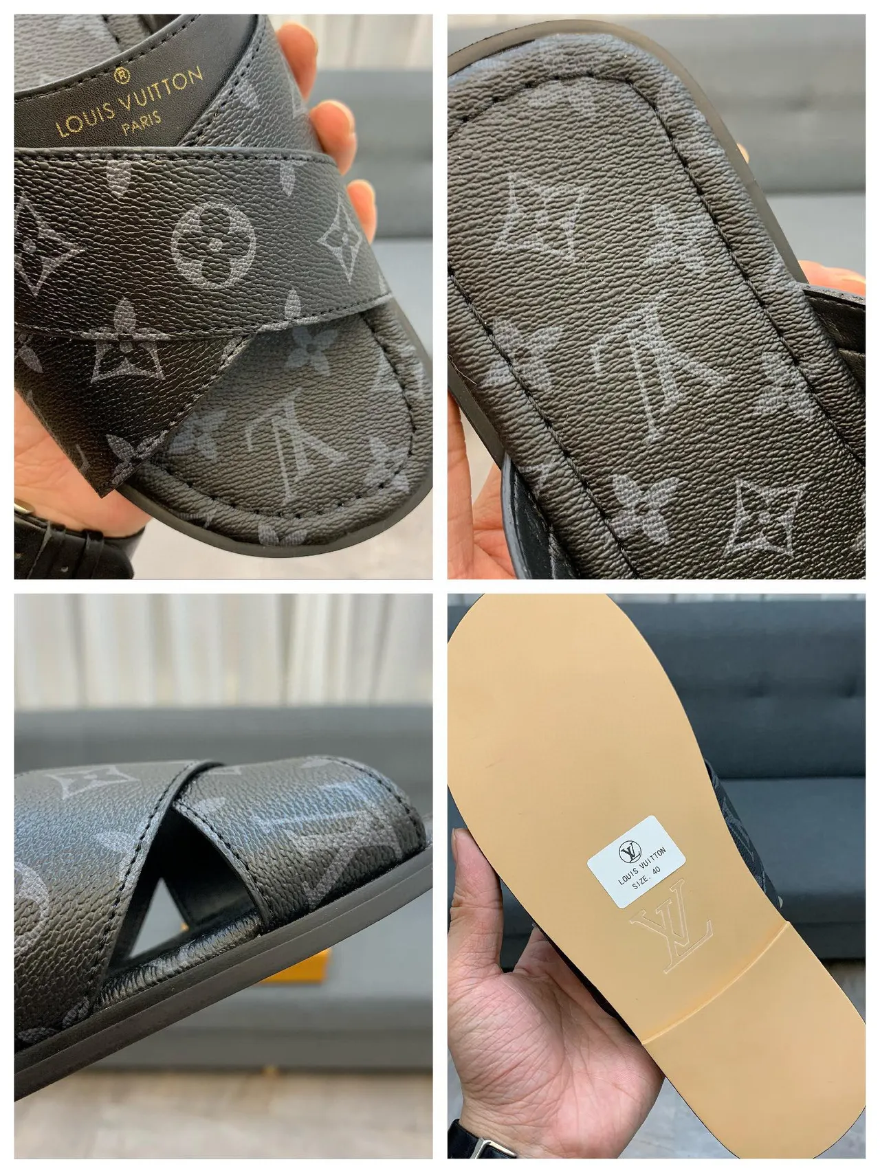 Louis Vuitton Monogram Cross-Strap Slipper 2