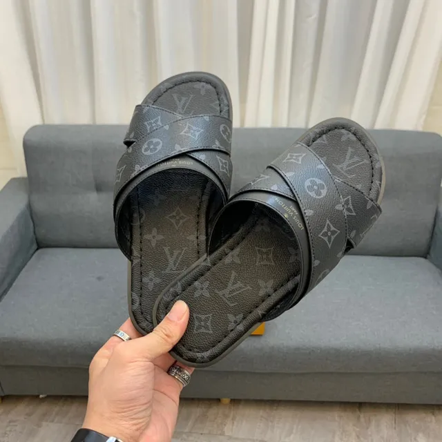 Louis Vuitton Monogram Cross-Strap Slipper 3