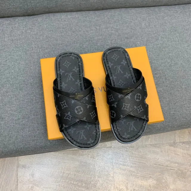 Louis Vuitton Monogram Cross-Strap Slipper 6