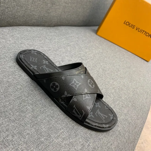 Louis Vuitton Monogram Cross-Strap Slipper 7