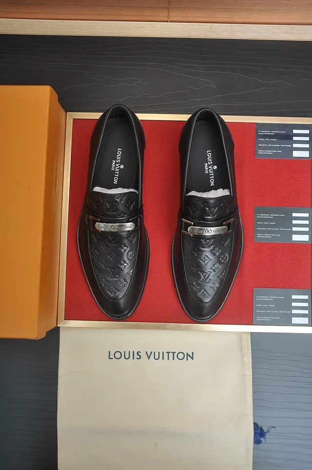 Louis Vuitton Monogram-Embossed Double Monk Strap Loafers 5