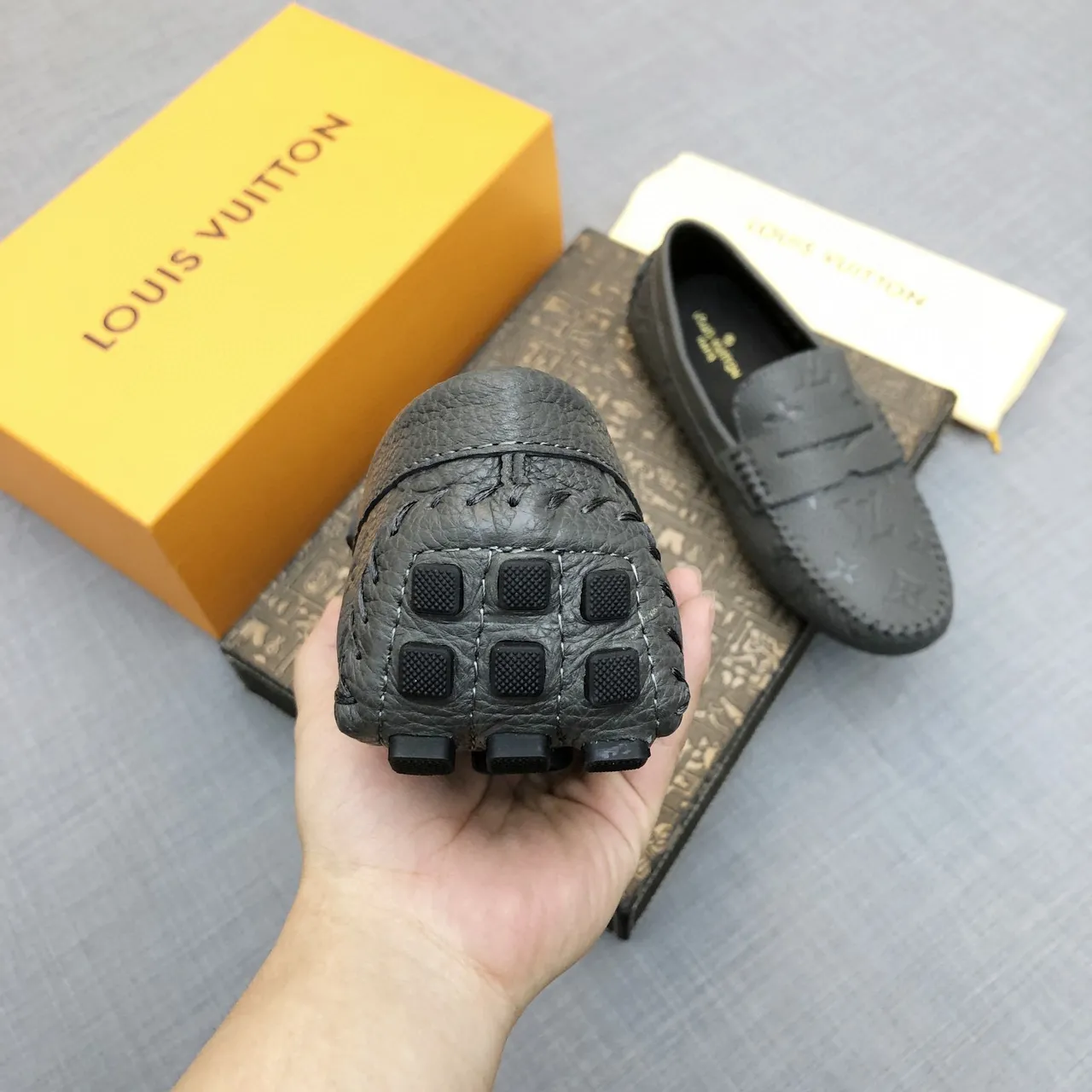 Louis Vuitton Monogram Embossed Leather Loafer 2