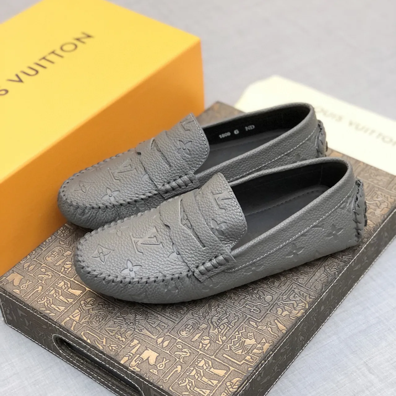 Louis Vuitton Monogram Embossed Leather Loafer 3
