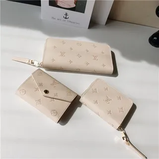 Louis Vuitton Monogram Empreinte Beige Embossed fermeture éclair sur tout le tour petite bourse 7
