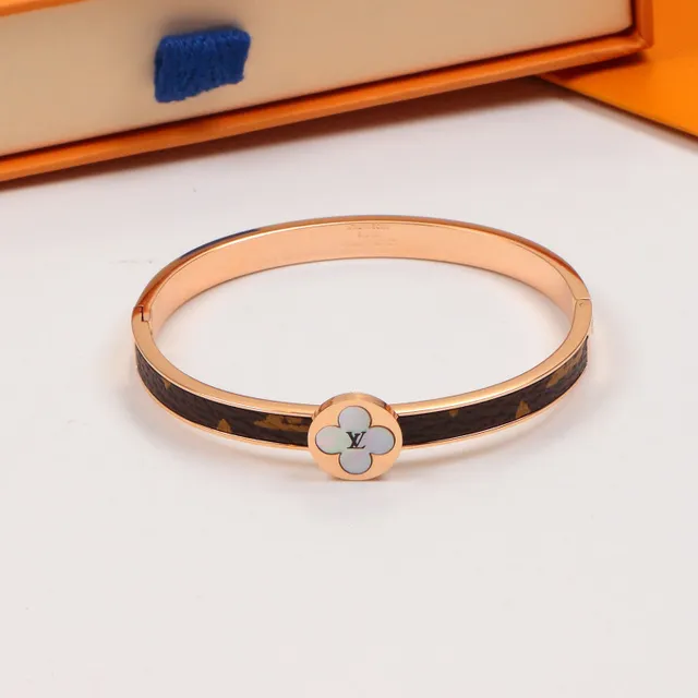 Louis Vuitton Monogram Flower Bangle Bracelets 6