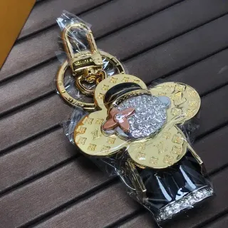 Louis Vuitton Monogram Flower Black Gold Clover-Shaped Crystal-Embellished Tote Bag
