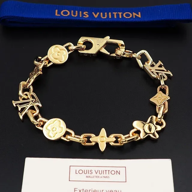 Louis Vuitton Monogram Flower Chain Bracelet 3