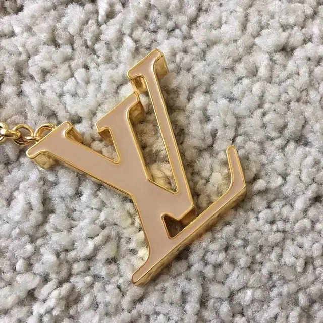 Louis Vuitton Monogram Flower Key Holder Gold Pink Metal Enamel Floral Charms Bracelet 6