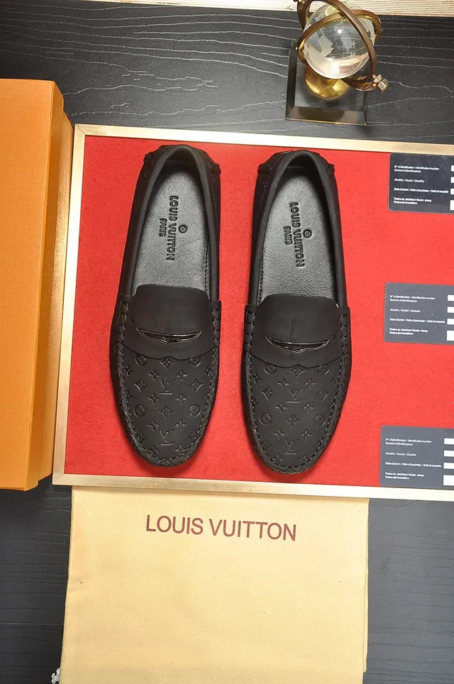 Louis Vuitton Monogram Loafer Black Leather Loafers 5