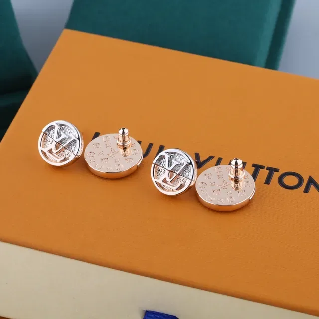 Louis Vuitton Monogram Ring Gold Silver Circular Stacked Rings Ring 4