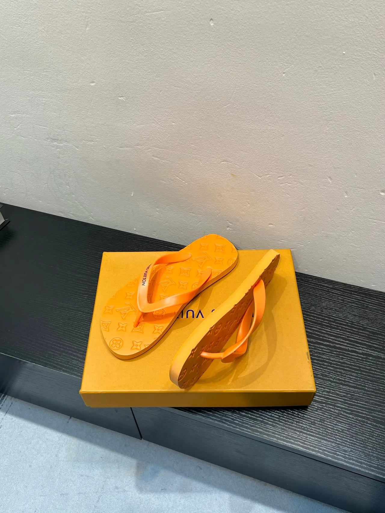 Louis Vuitton Monogram Rubber Flip-Flop Slippers 4