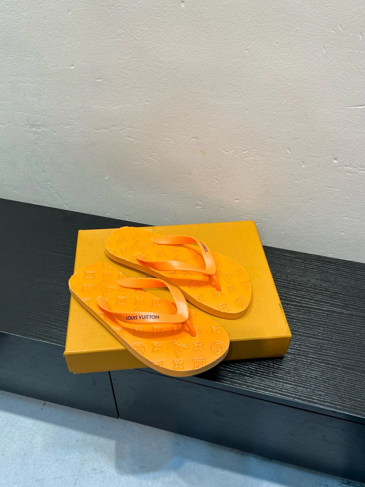 Louis Vuitton Monogram Rubber Flip-Flop Slippers 5