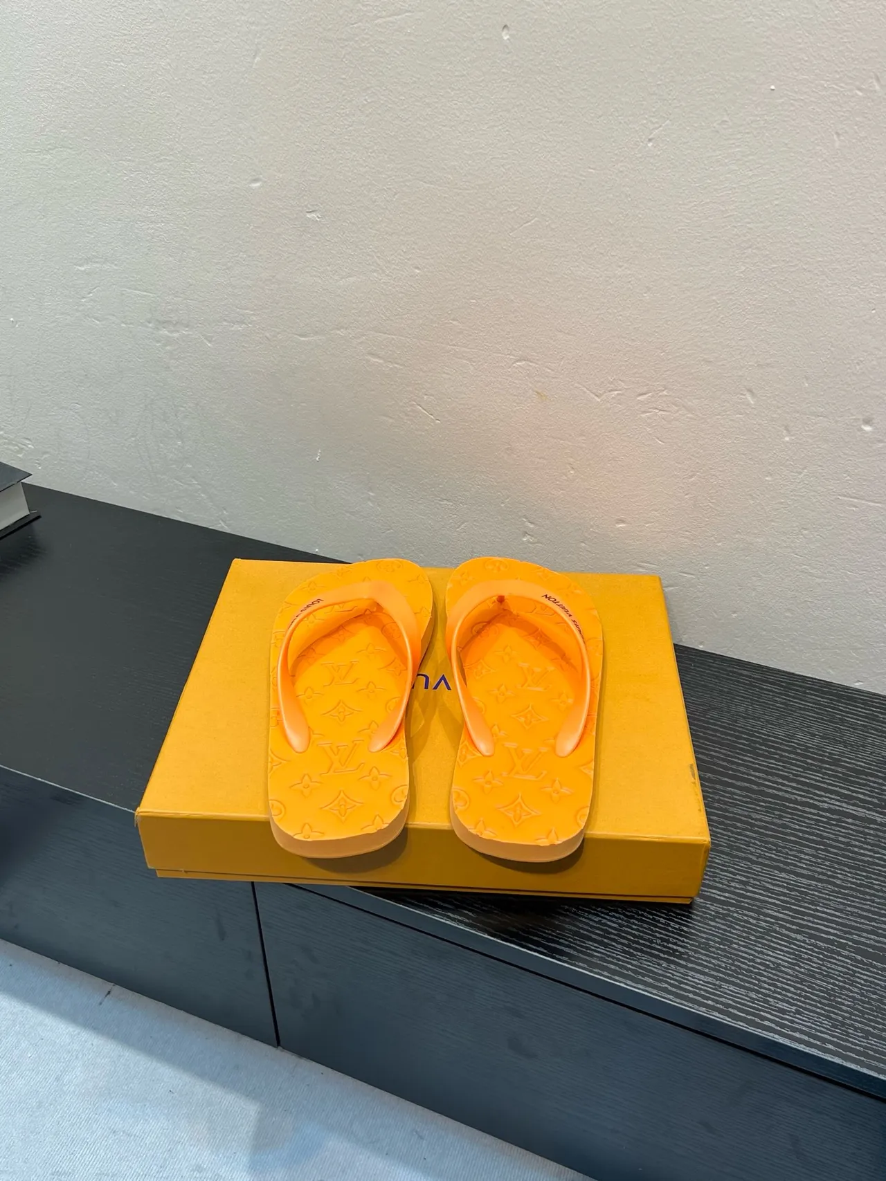 Louis Vuitton Monogram Rubber Flip-Flop Slippers 6