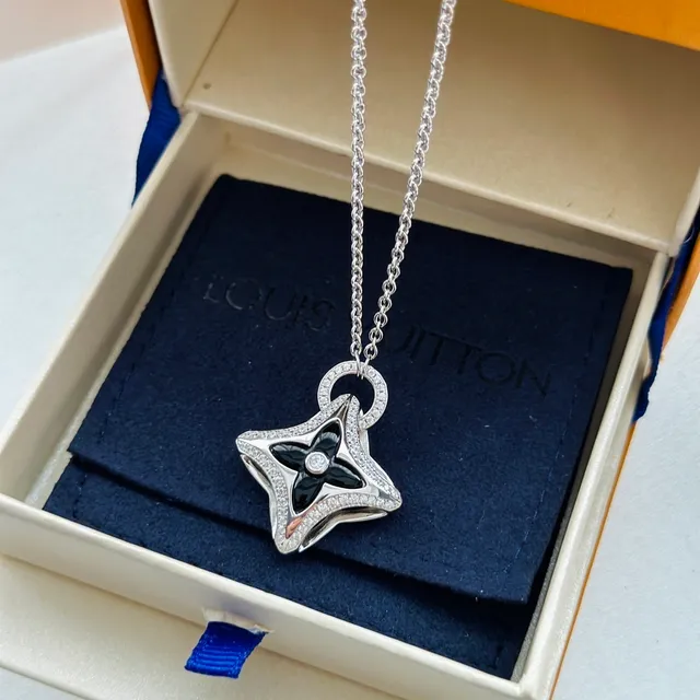 Louis Vuitton Monogram Star Pavé Necklace 4