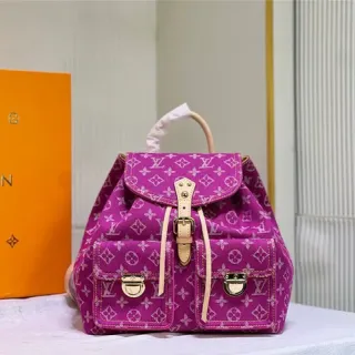 Louis Vuitton Montsouris Monogram Canvas Purple Casual Backpack