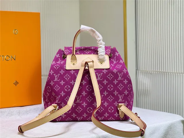 Louis Vuitton Montsouris Monogram Canvas Purple Casual Backpack 6