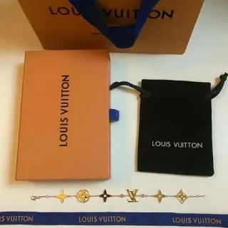 Louis Vuitton Multi-Icon Gold-Tone pulsera de cadena