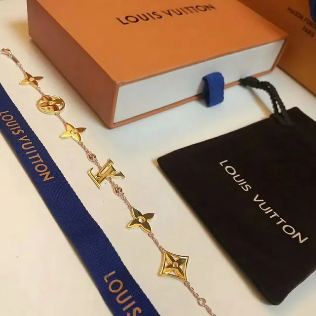 Louis Vuitton Multi-Icon Gold-Tone Chain Bracelet 6