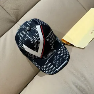 Louis Vuitton Navy Blue Dot Pattern Baseball Cap