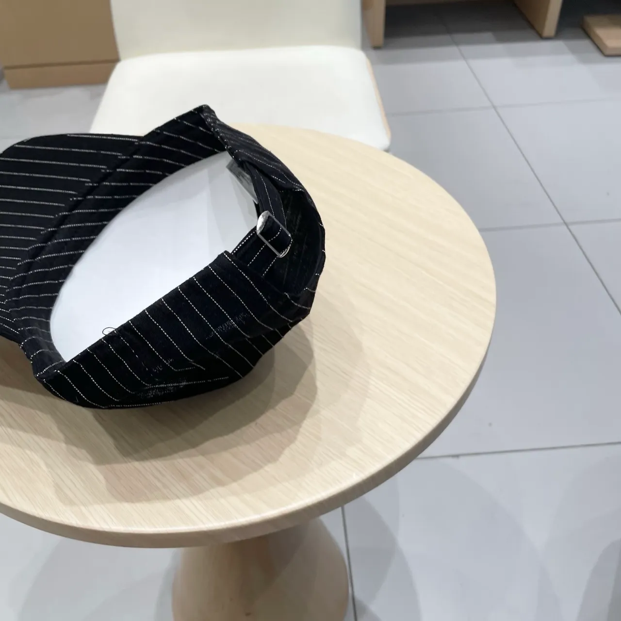Casquette de baseball Louis Vuitton logo brodé à rayures 3
