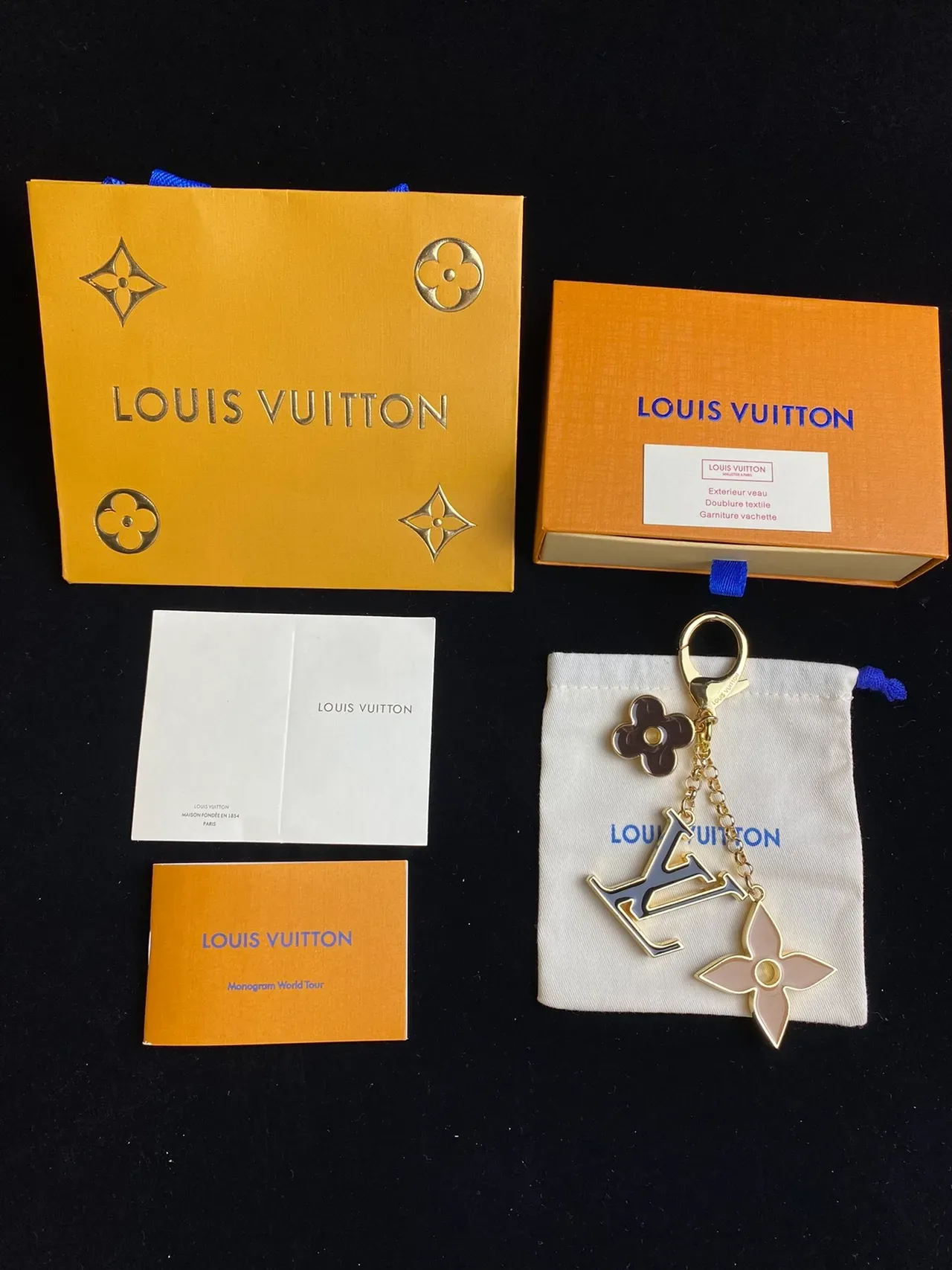 Louis Vuitton Red Pink Enamel-Coated Metal Multi-Charm Phone Case 2