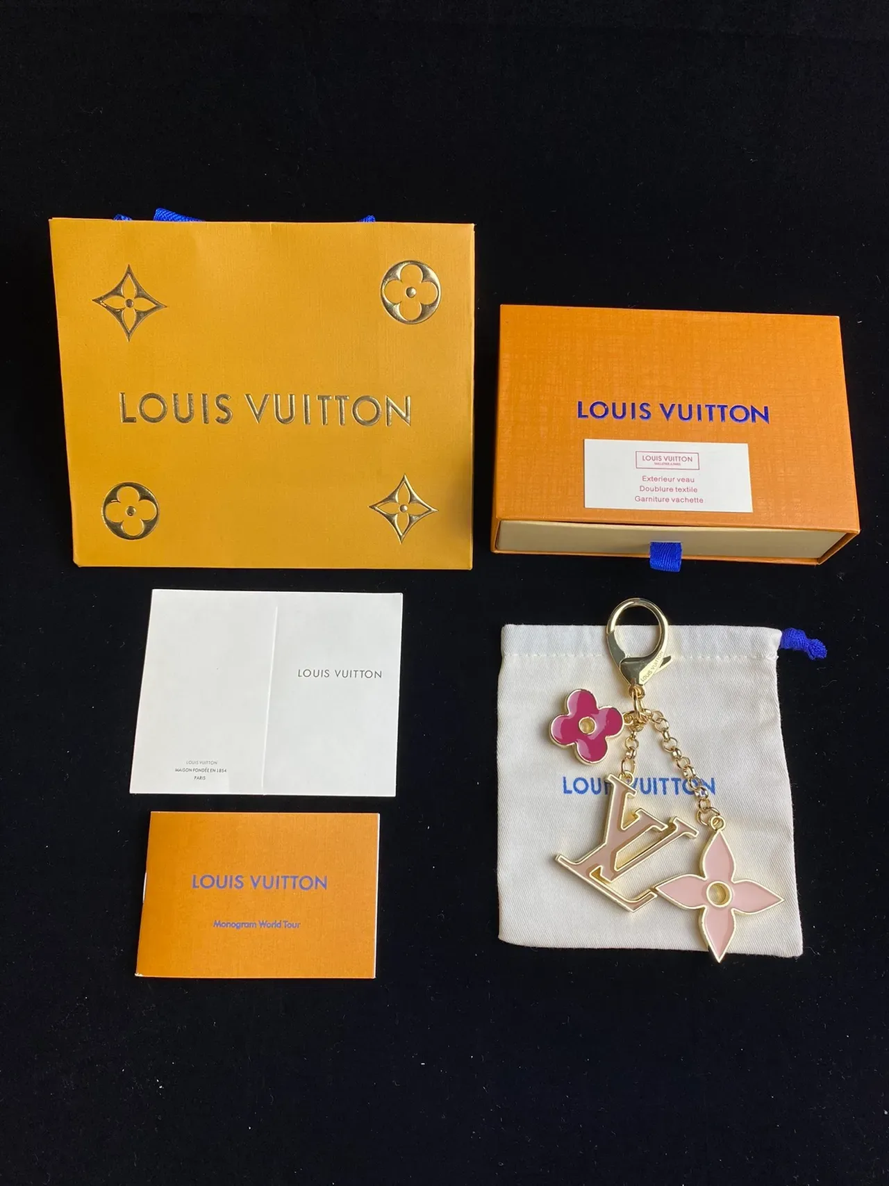 Louis Vuitton Red Pink Enamel-Coated Metal Multi-Charm Phone Case 3