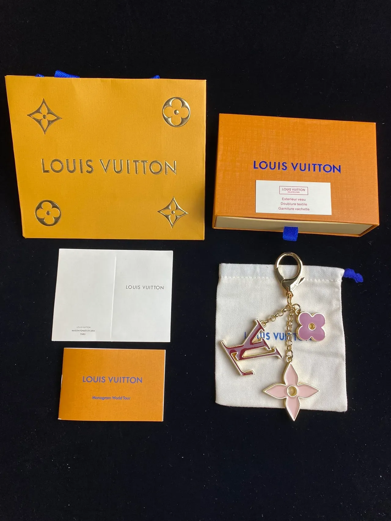 Louis Vuitton Red Pink Enamel-Coated Metal Multi-Charm Phone Case 6