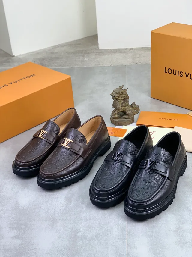 Louis Vuitton Run Away Loafer Brown Monogram Leather Loafer 2