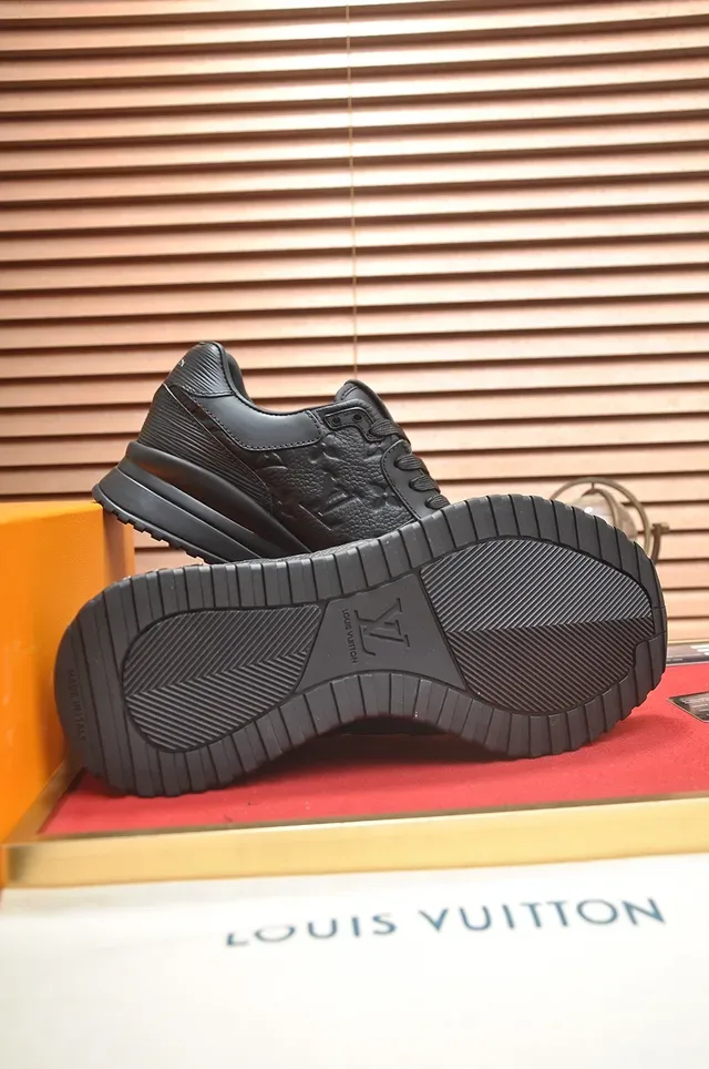Louis Vuitton Run Away Monochrome Black Lifestyle Sneakers 3