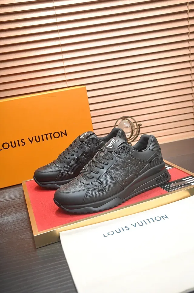Louis Vuitton Run Away Monochrome Black Lifestyle Sneakers 4