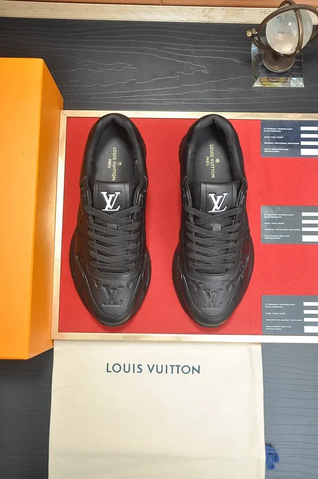 Louis Vuitton Run Away Monochrome Black Lifestyle Sneakers 5