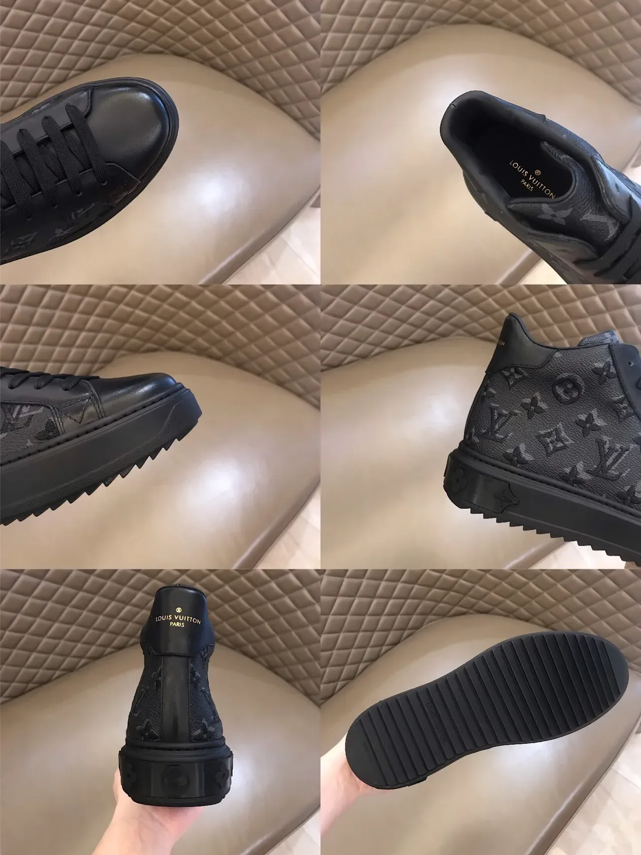 Louis Vuitton Run Away Monogram Black Lifestyle Sneakers 8