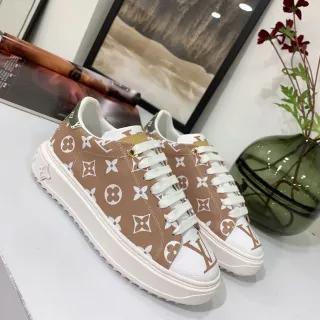 Louis Vuitton Run Away Monogram Marrón y Blanco Zapatillas Lifestyle
