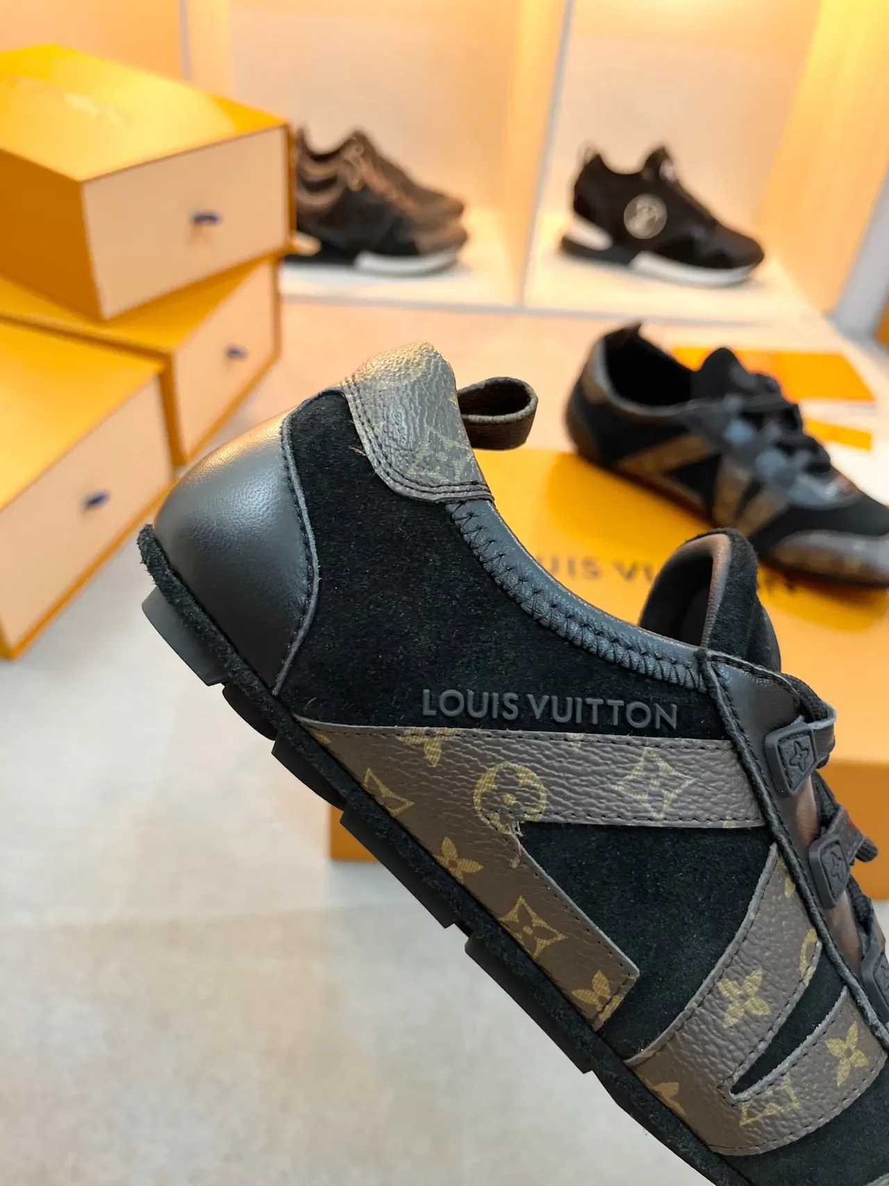 Louis Vuitton Run Away Monogram Canvas and Leather Lifestyle Sneakers 2