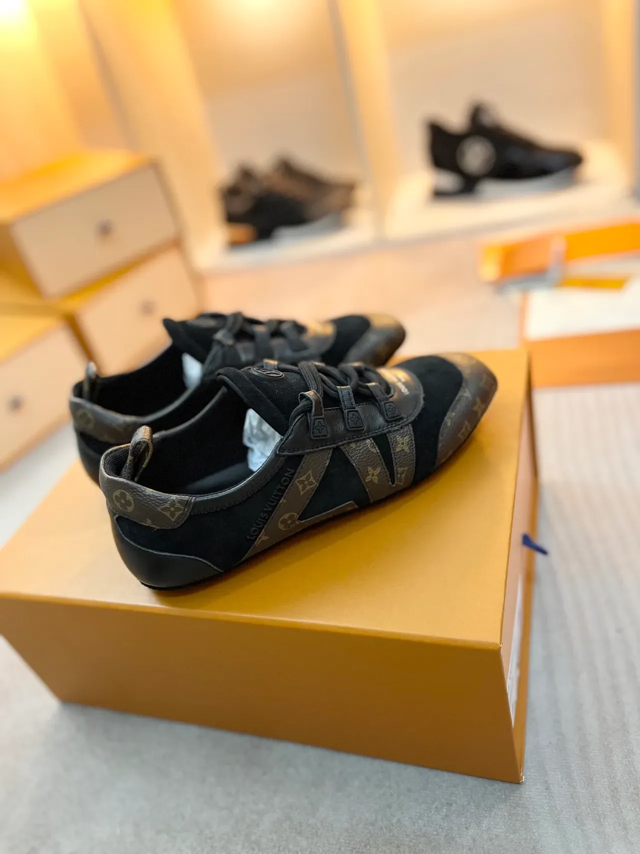 Louis Vuitton Run Away Monogram Canvas and Leather Lifestyle Sneakers 4