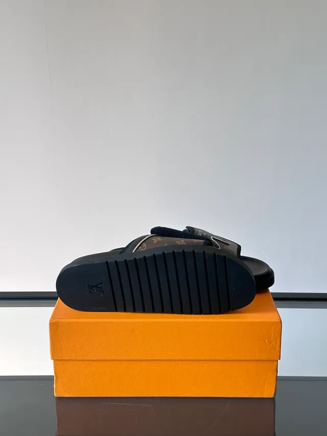 Louis Vuitton Run Away Monogram Canvas Black Slipper 3