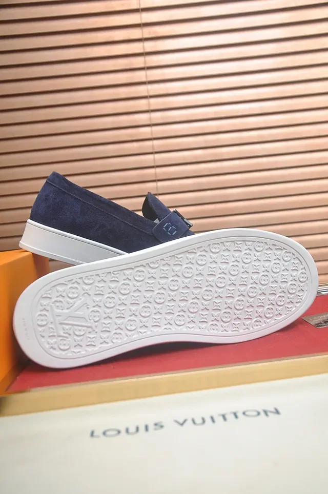Louis Vuitton Run Away Navy Suede Loafers 3